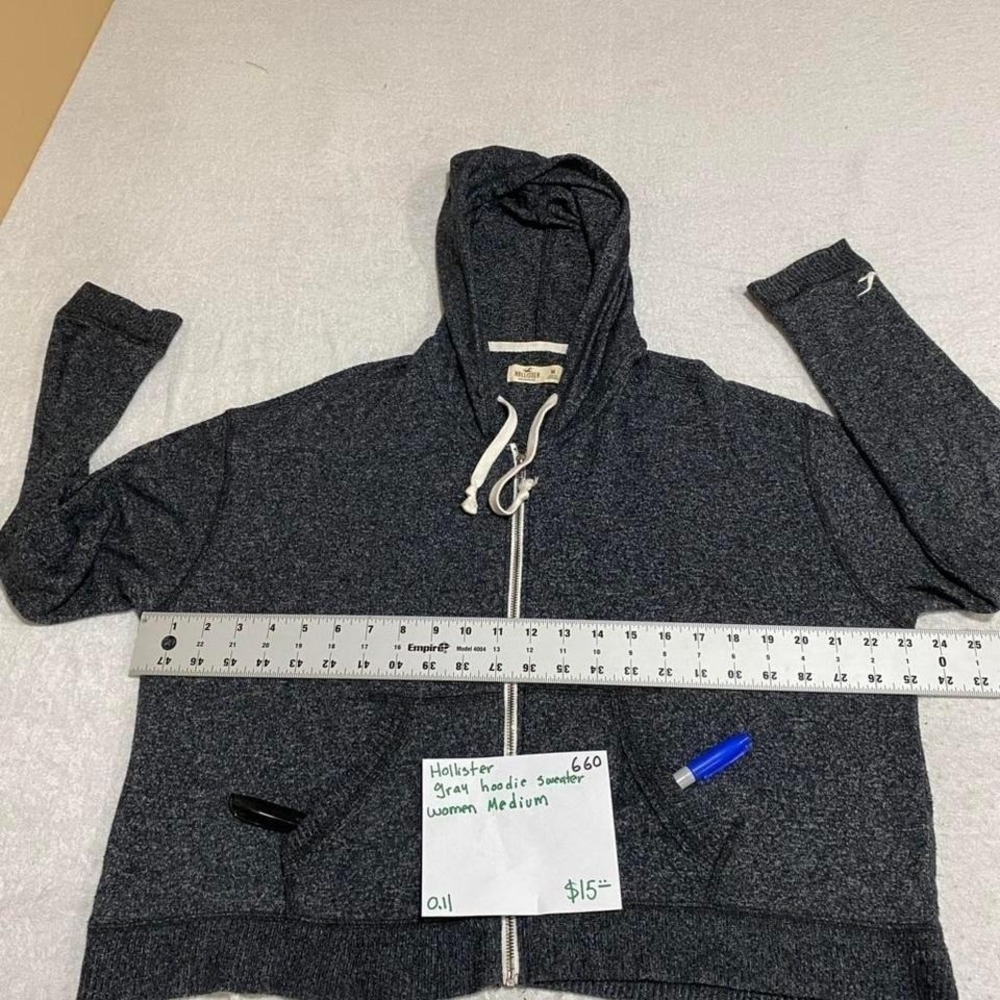 Hollister gray hoodie sweater Size women M. SKU660#loungewear #cozy